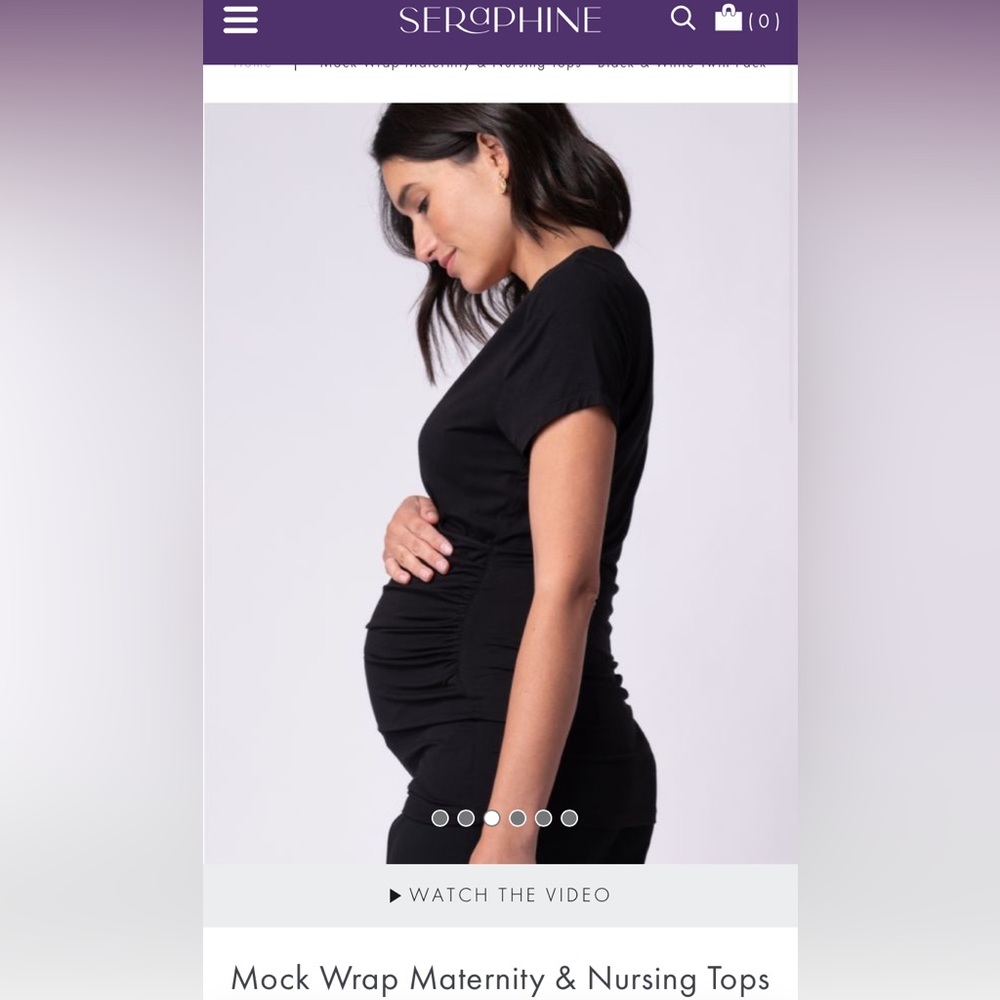 Seraphine maternity/nursing top